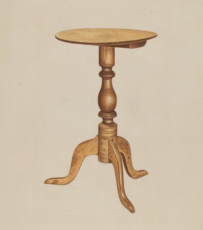 Occasionele tafel, ca. 1938 door Michael Riccitelli
