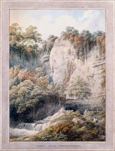 Wookey Hole, Somerset, 18e eeuw door Michael Rooker