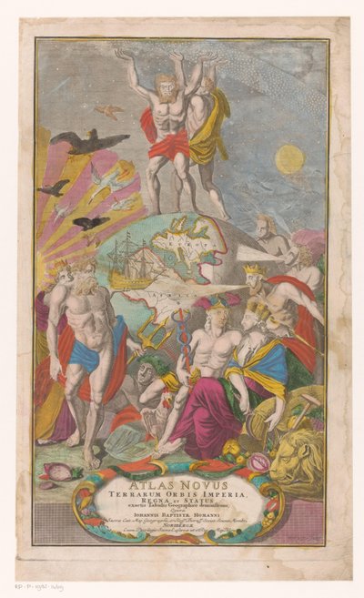 Atlas en Hercules dragen sterrenhemel door Michael Rössler