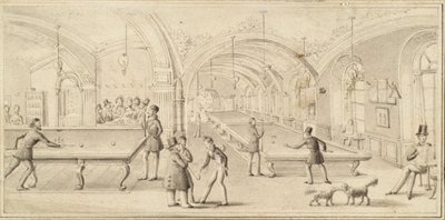 De biljartzaal van het 