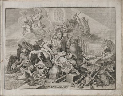 Duits: Historico-Topographica Descriptio. Dat is: Beschrijving, deß Churfürsten- und Hertzogthums Ober- und Nidern Bayrn : Welches In vier Theilter oder Renntämbter, Als Oberlandts München und Burgkhausen, Unterlandts aber in Landshuet und Straubing abgett door Michael Wening
