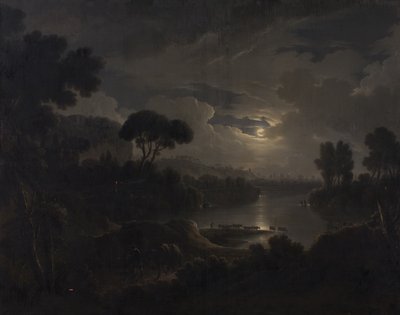 Italiaans ideaal landschap in de avond door Michael Wutky