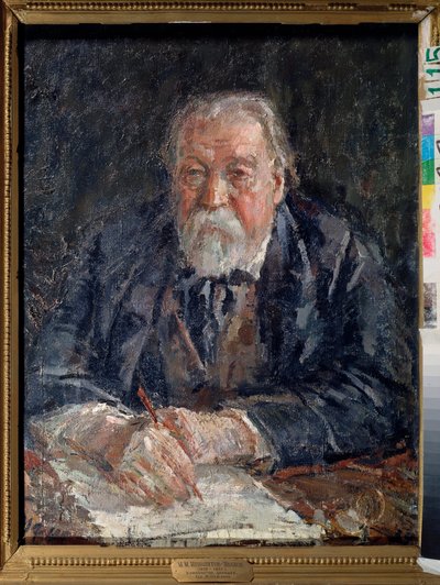 Portret van de componist Mikhail Ippolitov-Ivanov door Michail Fyodorovich Shemyakin