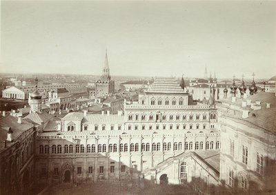 Voorgevel van het Terempaleis in het Kremlin van Moskou door Michail Michailovich Panov