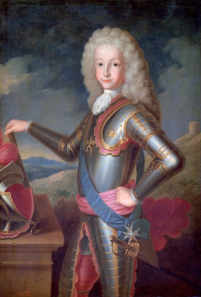 Lodewijk I, Prins van Asturië, Koning van Spanje, c1700-1730 door Michel Ange Houasse