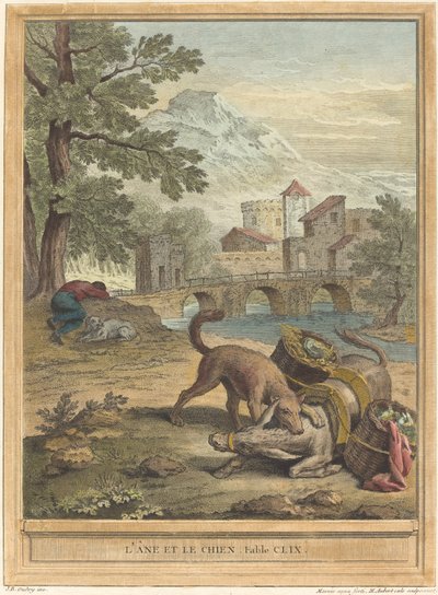 De ezel en de hond door Michel Aubert