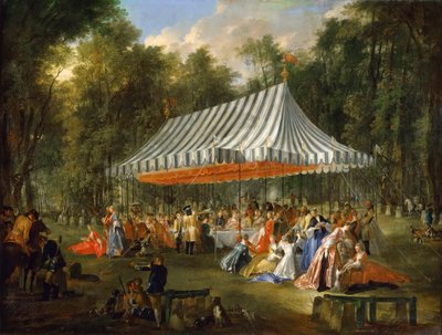 Viering gegeven door le Prince Louis François de Conti ter ere van Charles William Ferdinand, Heredi door Michel Barthelemy Ollivier
