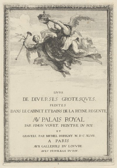 Titelpagina door Michel Dorigny, after Simon Vouet