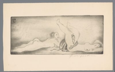 Ex libris van Gianni Mantero door Michel Fingesten (signed by artist)