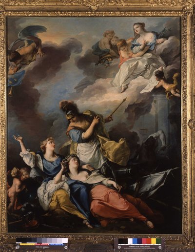 Allegorie van de Vrede van Wenen in 1606 door Michel Francois Dandre Bardon