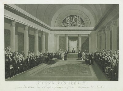 Het Grote Sanhedrin van de Israëlieten door Napoleon I, 1806 door Michel François Damame Demartrais
