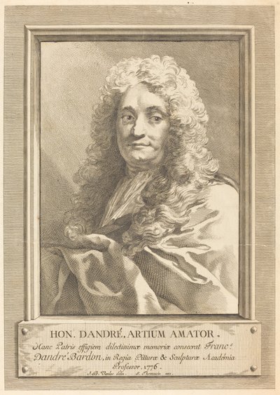 Portret van de vader van de kunstenaar door Michel François Dandré Bardon after Jean Baptiste Van Loo