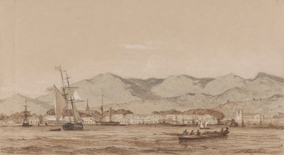 Haven van Spanje, vanaf de Haven door Michel Jean Cazabon