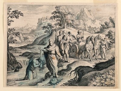 Filipus doopt de Ethiopiër door Michel Lasne