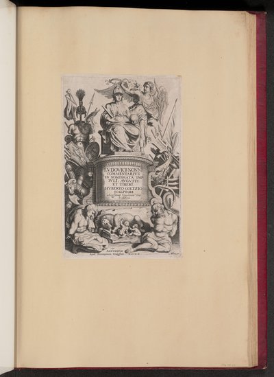 Titelpagina voor Ludovicus Nonnius, Commentarius in Nomismata door Michel Lasne after Sir Peter Paul Rubens