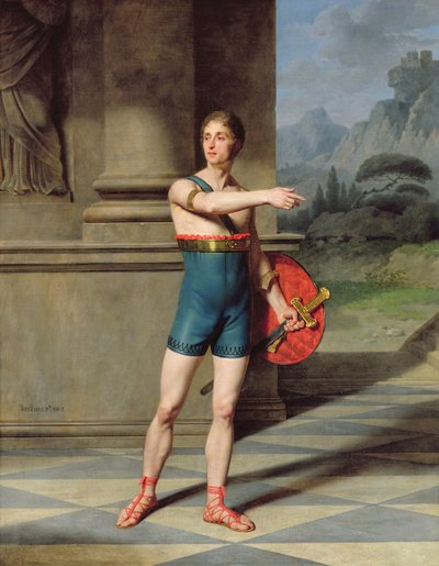 Portret van Nicolas Baptiste in de rol van Horace door Michel Martin Drolling