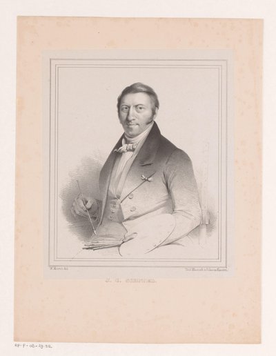 Portret van Johannes Christiaan Schotel door Michel Mourot