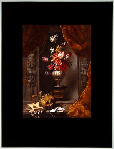 Stilleven met vaas bloemen door Michel de Bouillon