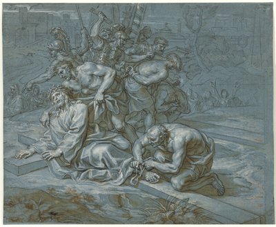 Christus Ontkleed aan het Kruis door Michel des Gobelins Corneille