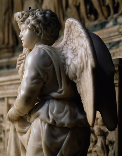 Engel kandelaar voor de Ark van Sint Dominicus door Michelangelo Buonarroti