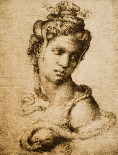 Cleopatra voor Tommaso Cavalieri door Michelangelo Buonarroti