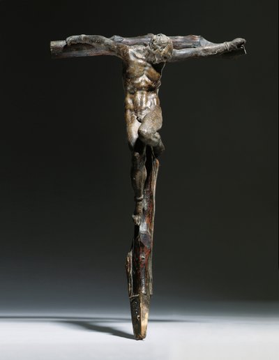 Kruisigingsgroep van Christus, de Goede Dief en de Slechte Dief door Michelangelo Buonarroti