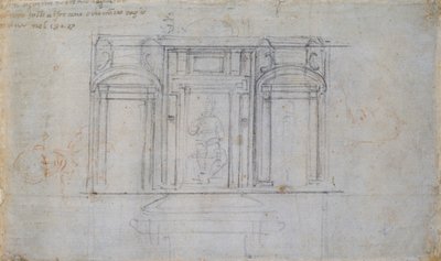 Ontwerp voor een van de Medici-graven door Michelangelo Buonarroti