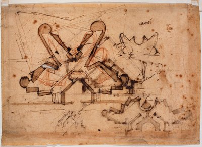 Ontwerp voor de Porta al Prato door Michelangelo Buonarroti