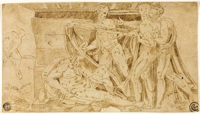 De dronkenschap van Noach door Michelangelo Buonarroti