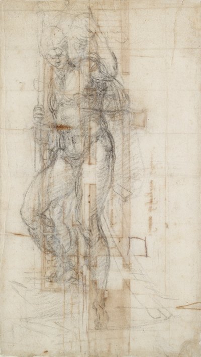 Beeld van Christus die uit het graf opstaat, ca. 1490-1560 door Michelangelo Buonarroti