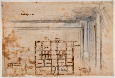 Huisplan en portaal door Michelangelo Buonarroti