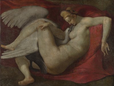 Leda en de Zwaan, na 1530 door Michelangelo Buonarroti