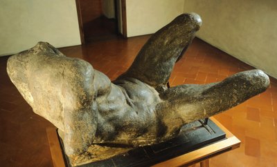 Model voor de personificatie van rivier voor de Nieuwe Sacristie van San Lorenzo door Michelangelo Buonarroti