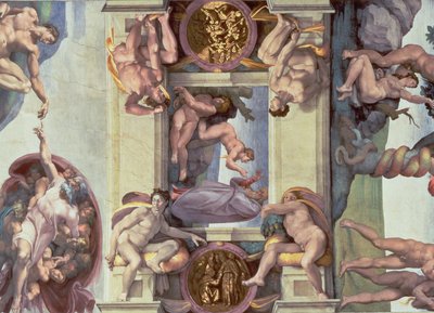 Sixtijnse Kapel Plafond: De Schepping van Eva door Michelangelo Buonarroti