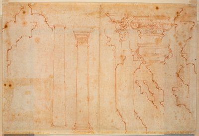 Studies van Romeinse monumenten door Michelangelo Buonarroti