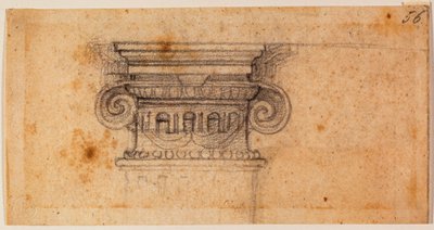 Studio per una figura seduta, XVI secolo door Michelangelo Buonarroti