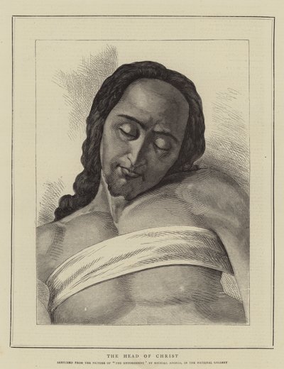 Het hoofd van Christus door Michelangelo Buonarroti