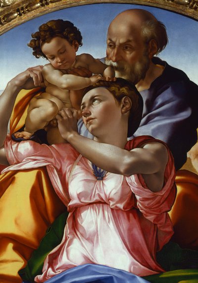 De Heilige Familie door Michelangelo Buonarroti