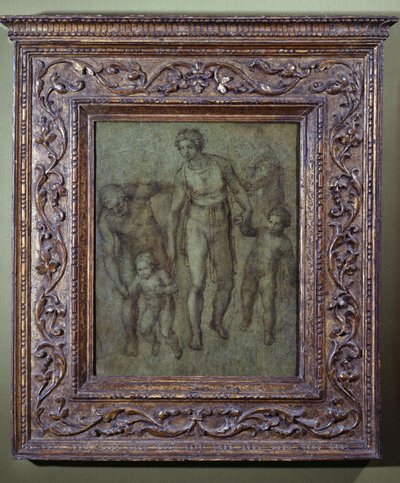 De Heilige Familie met Johannes de Doper, c.1540 door Michelangelo Buonarroti