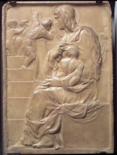 De Madonna van de Trappen door Michelangelo Buonarroti