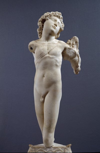 Jonge boogschutter, ca. 1490 (marmer) door Michelangelo Buonarroti