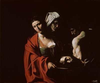 Salome met het Hoofd van Johannes de Doper, ca. 1607 door Michelangelo Caravaggio