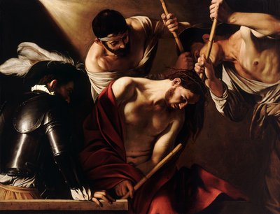 De Kroning met Doornen door Michelangelo Caravaggio