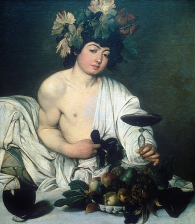 Bacchus, ca. 1597 door Michelangelo Merisi Caravaggio