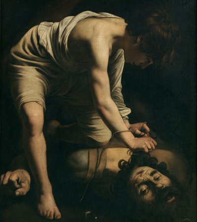 David met het hoofd van Goliath door Michelangelo Merisi Caravaggio