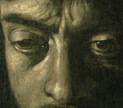 David met het Hoofd van Goliath (detail) door Michelangelo Merisi Caravaggio