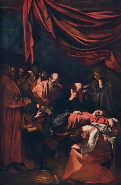 De dood van de Maagd, ca. 1606 door Michelangelo Merisi Caravaggio