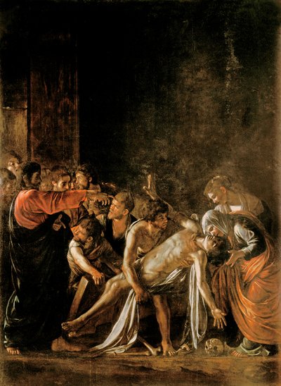 Opstanding van Lazarus door Michelangelo Merisi Caravaggio