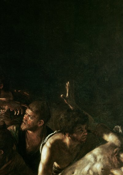 Opstanding van Lazarus (detail) door Michelangelo Merisi Caravaggio