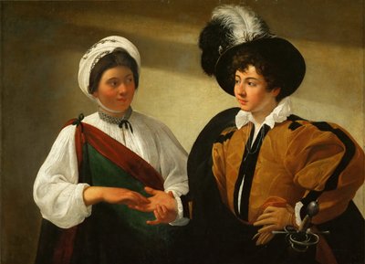 De waarzegster door Michelangelo Merisi Caravaggio